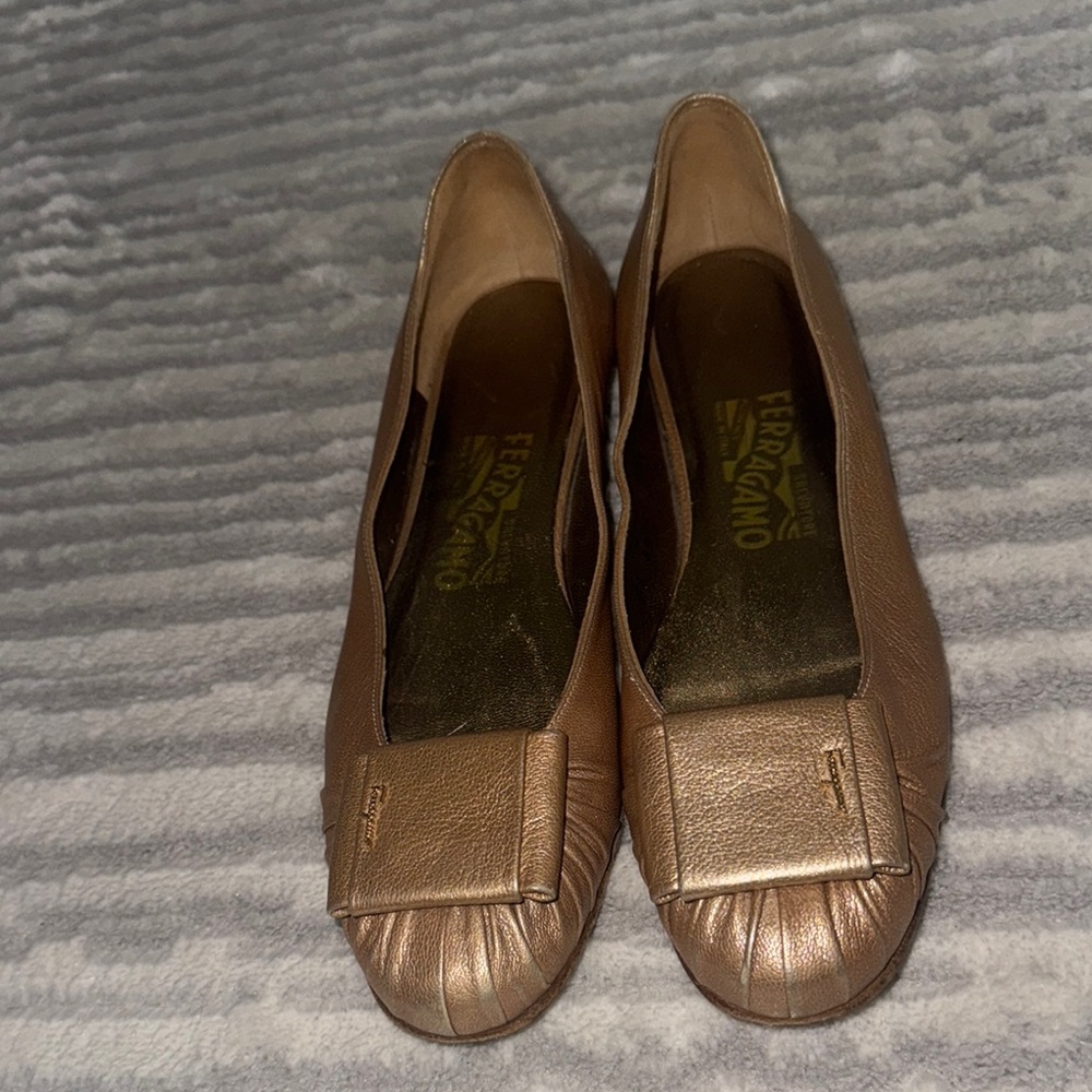 Salvatore Ferragamo Brown Moccasin Loafers with Classic Design